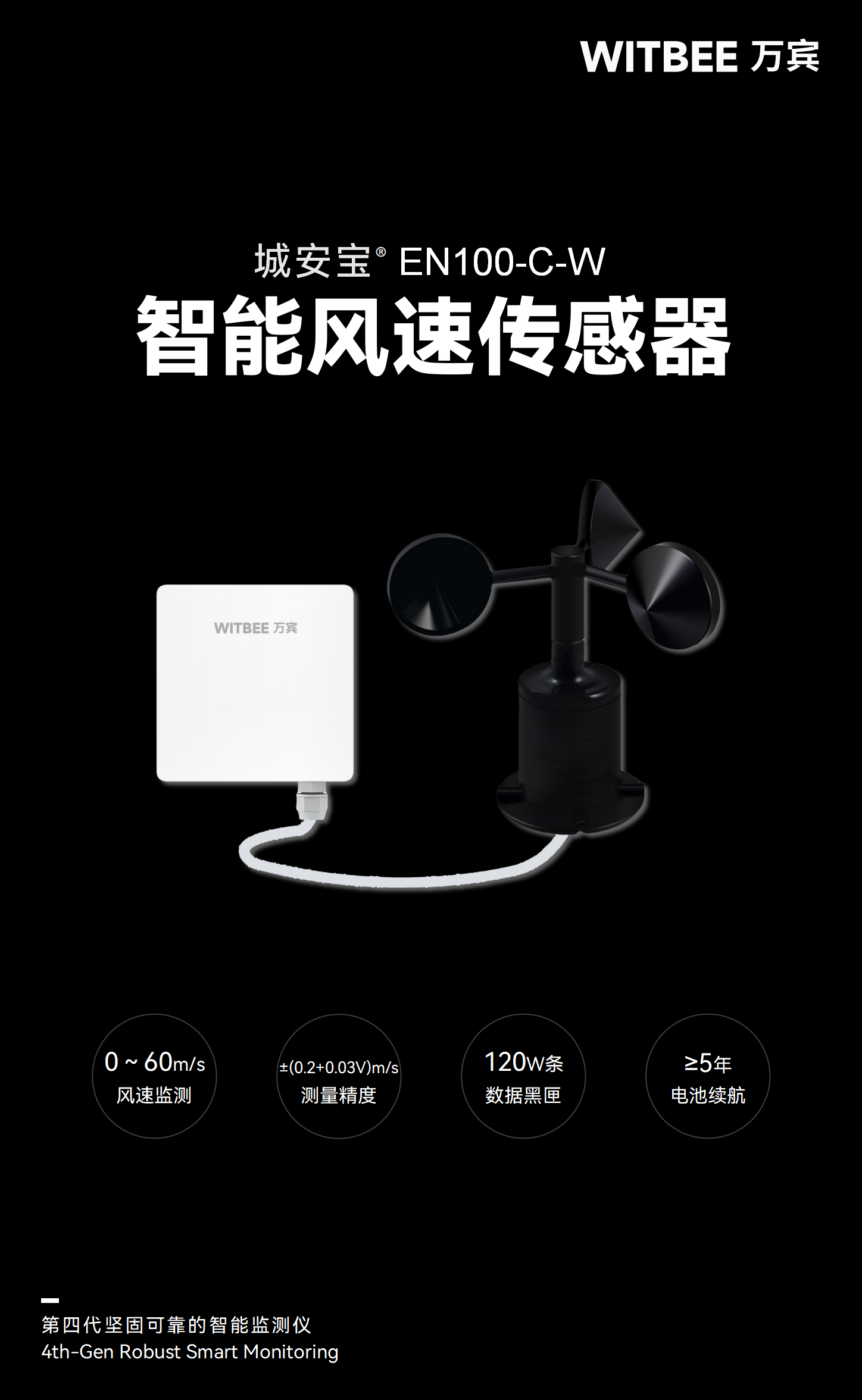 智能風速傳感器 EN100-C-W(圖1)